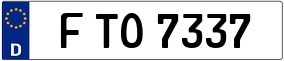 Trailer License Plate
